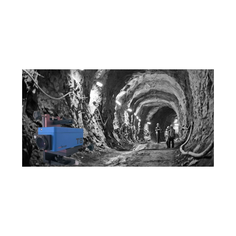 Tunelový laser AMA T8 v tunelu jako doma